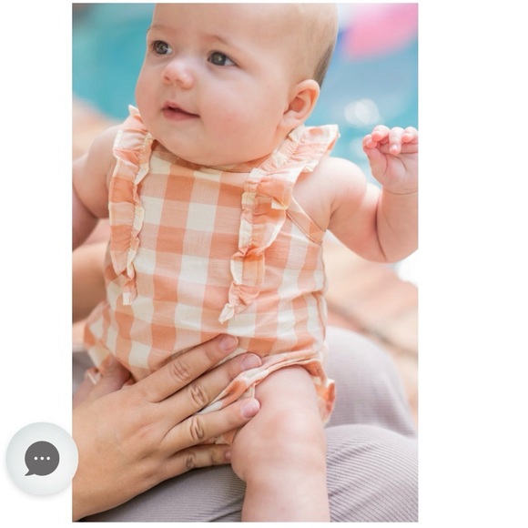 Pehr Other - Pehr Checkmate Flutter Sleeve Onesie and Bloomers - 6-12 months